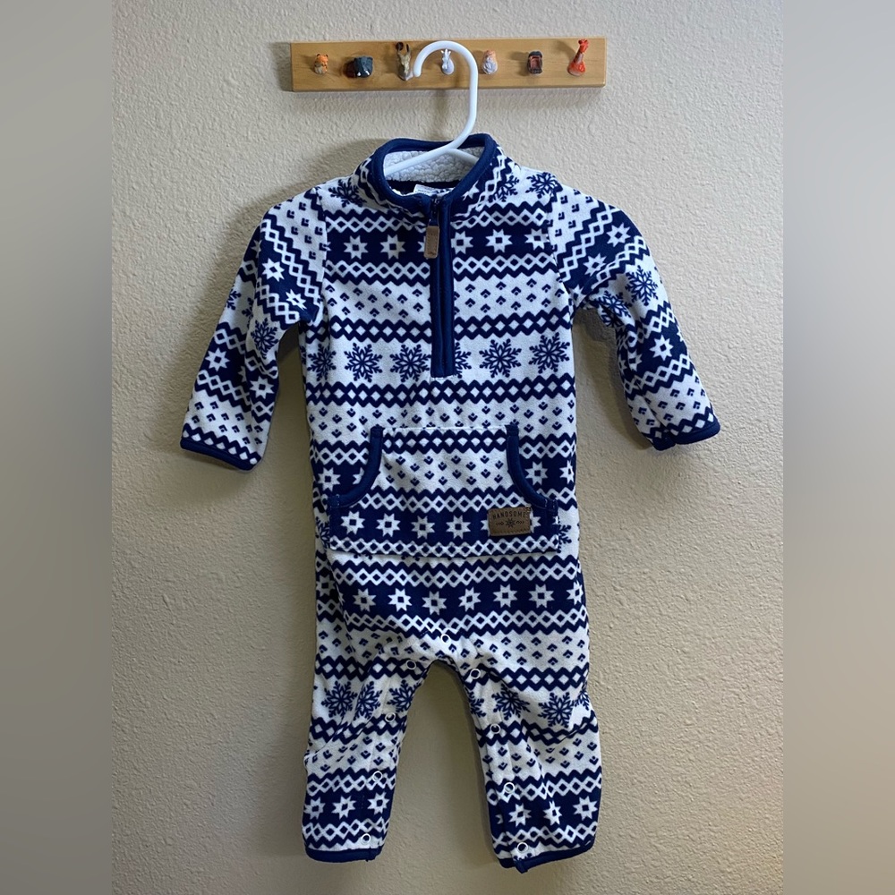 Fleece Snowflake Onesie